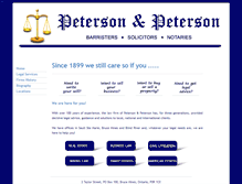 Tablet Screenshot of petersonandpetersonlawfirm.com